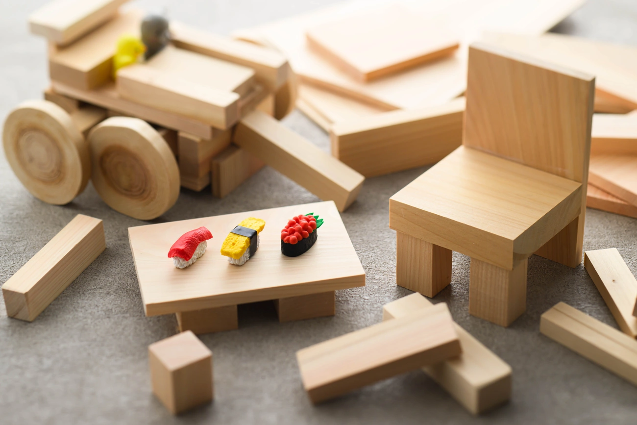 나라현산 목재의 공작 체험