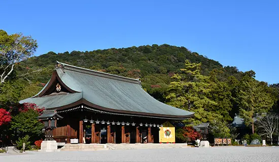 아침의 가시하라 진구 산포