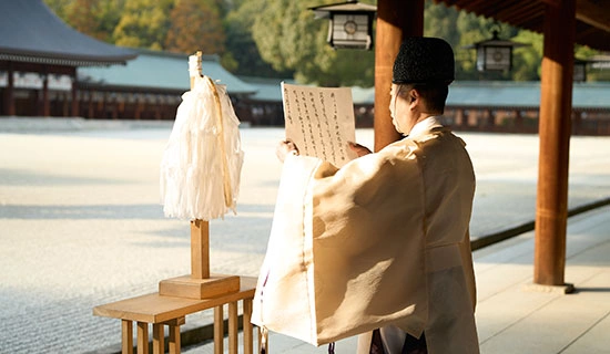 무스비 비토~카시하라 진구 신직, 나가쿠라 켄이치 씨와 둘러싼 내배전 정식 참배~